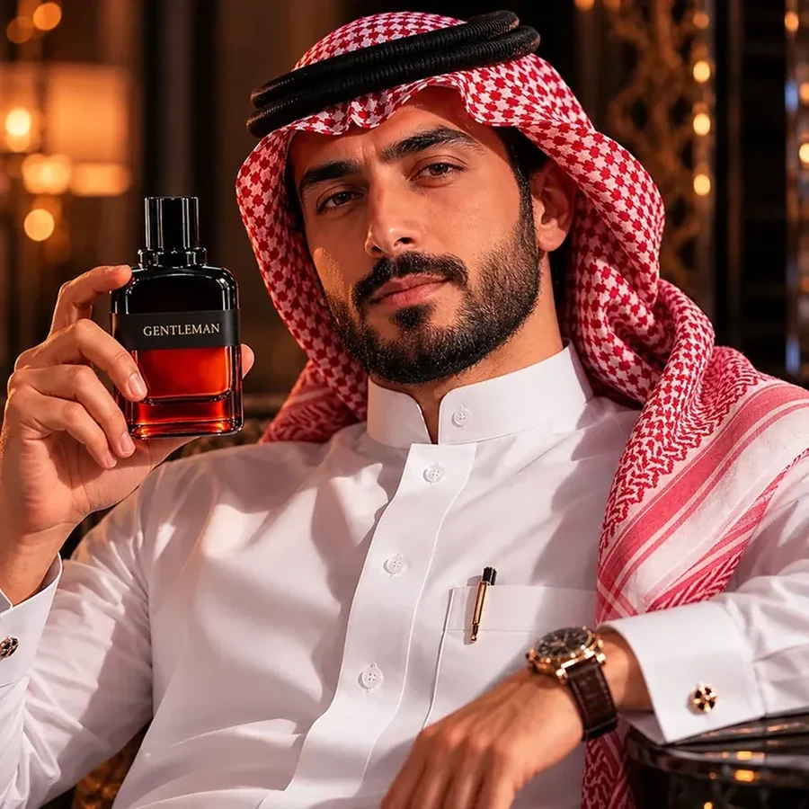 رجل سعودي بحضور عطر جنتلمان