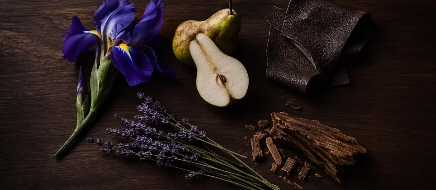 مكونات عطر جنتلمان — المقدمة والقلب والقاعدة
