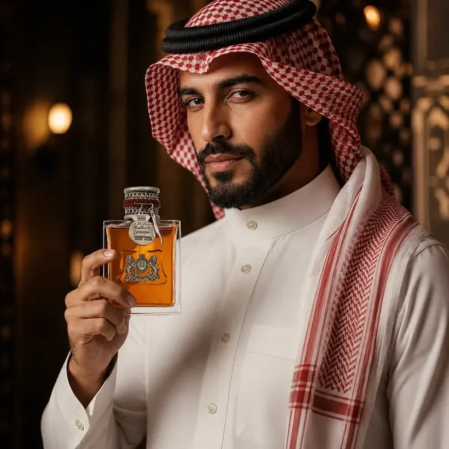 رجل سعودي بحضور عطر جان ميس